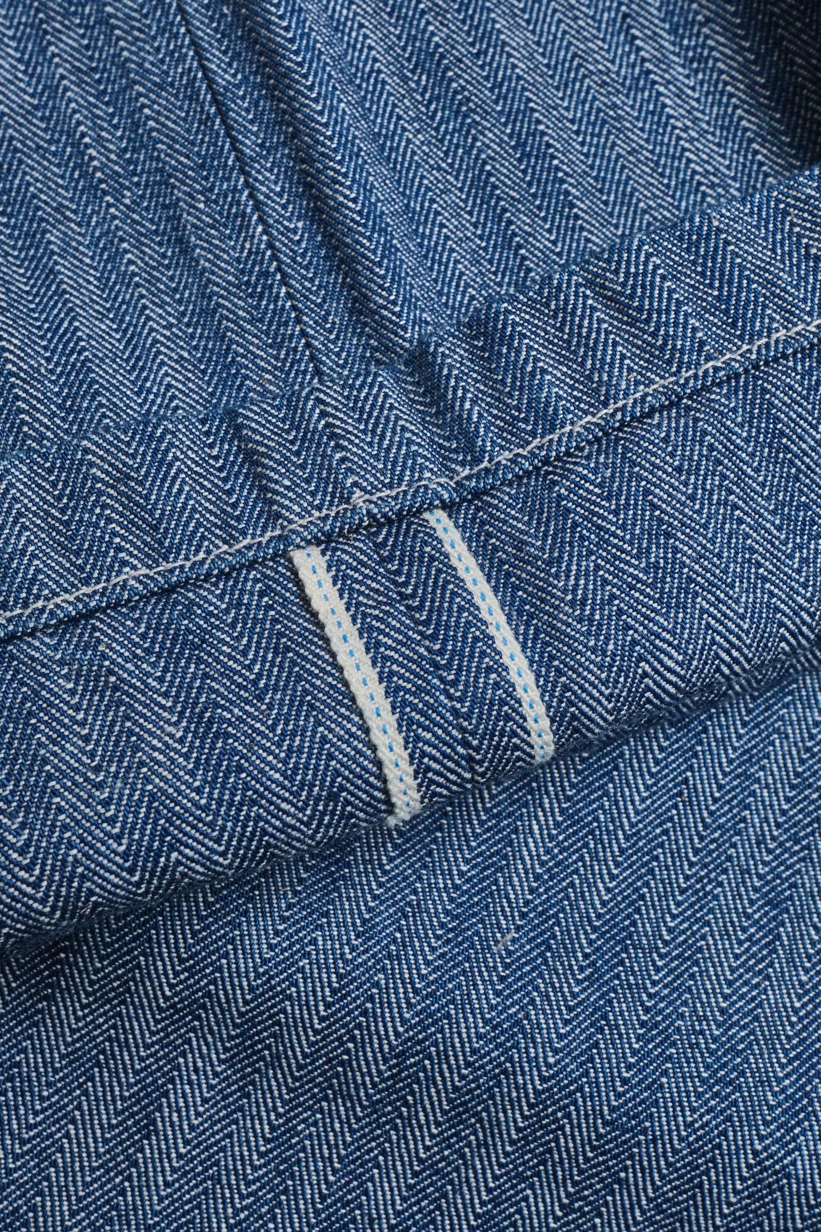 Freenote Cloth Ortega Pant 13 Ounce Blue Herringbone