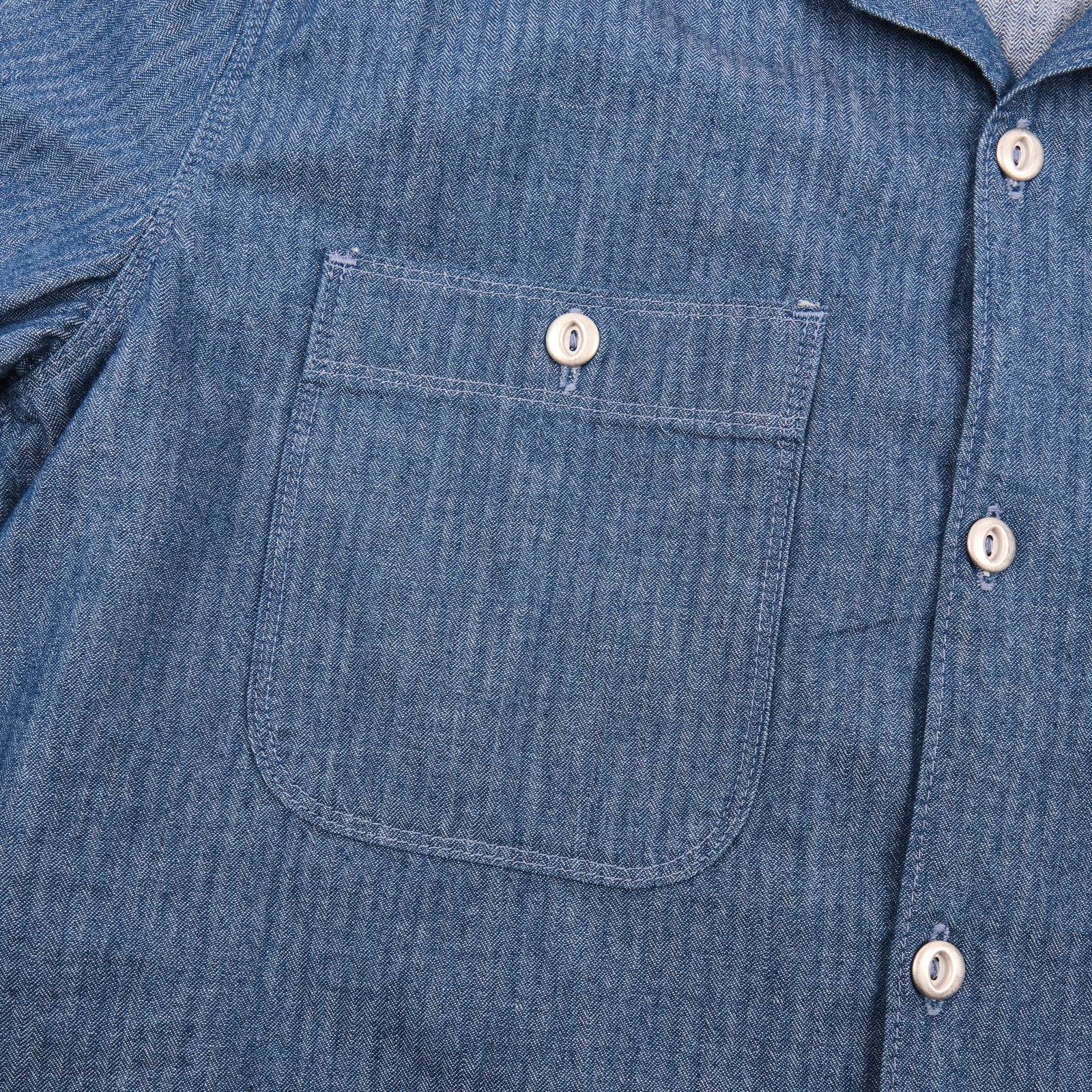 Freenote Cloth Dayton Blue Herringbone
