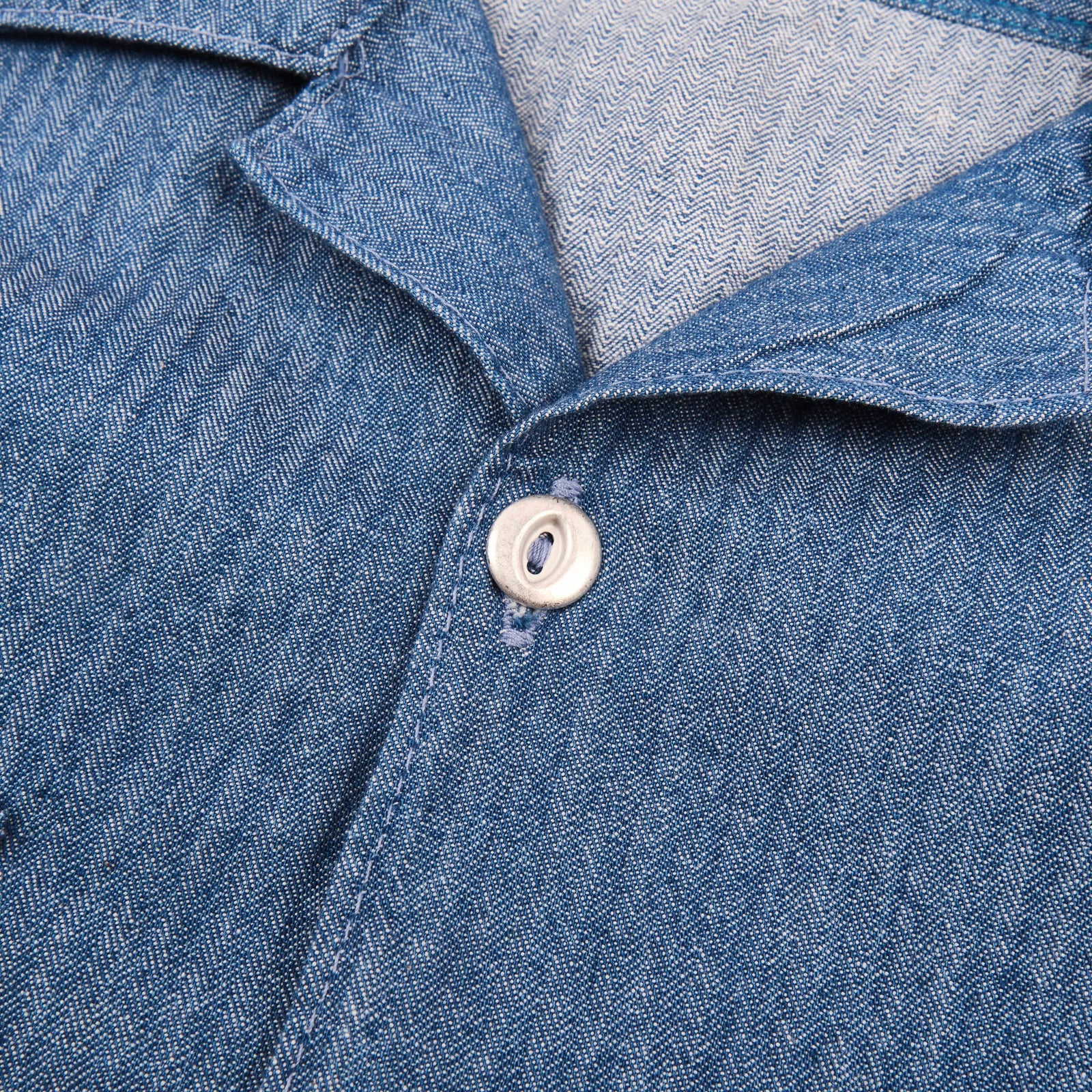 Freenote Cloth Dayton Blue Herringbone