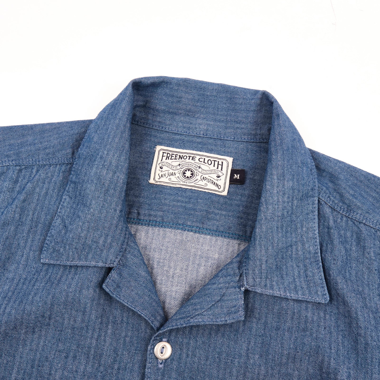 Freenote Cloth Dayton Blue Herringbone