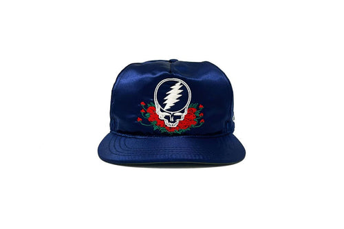 Ampal - Ampal x Grateful Dead STEAL YOUR ROSES Navy Satin - Snapback