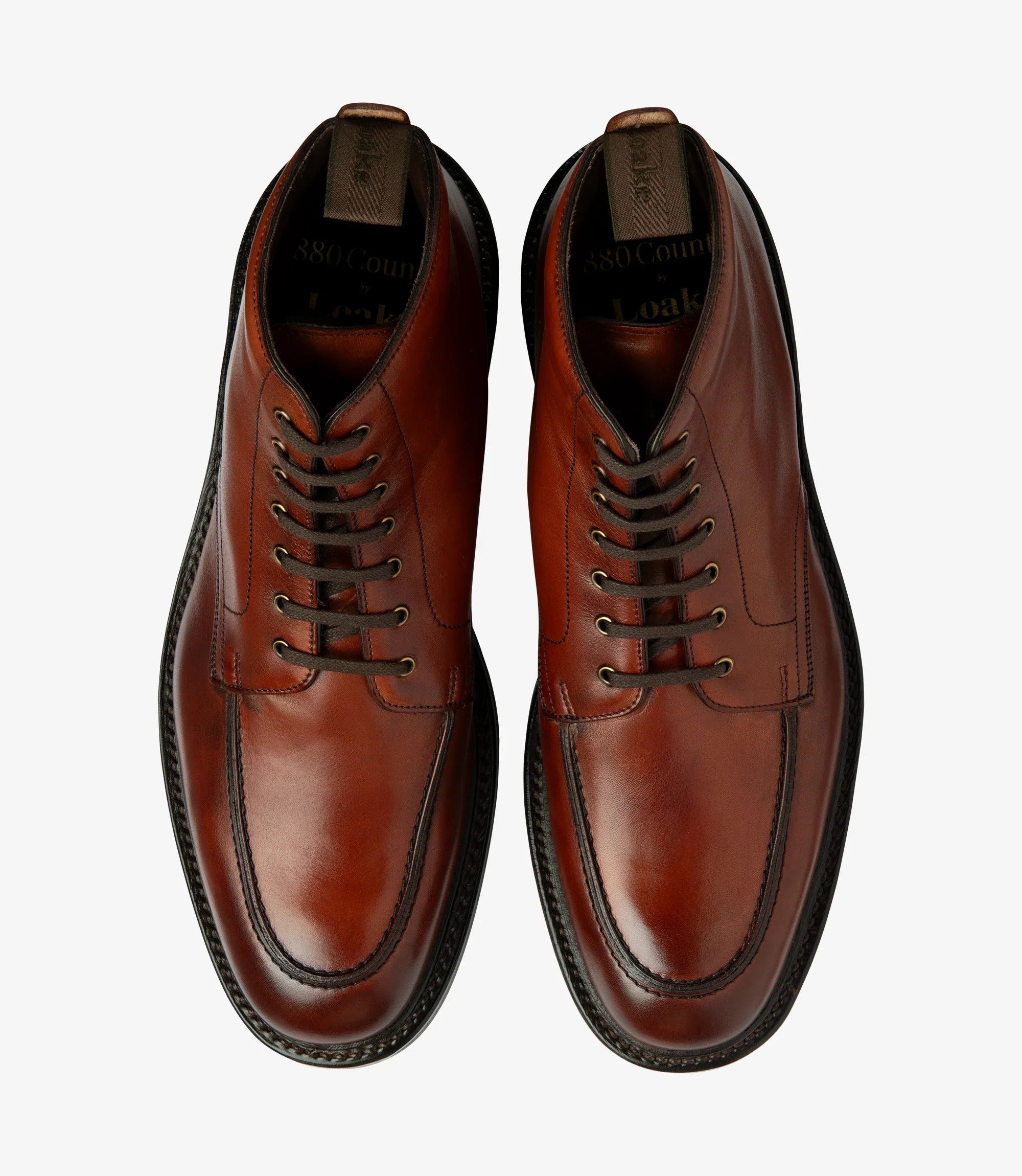 Loake 1880 Gisbourne Mahogany Calf - Hand Painted