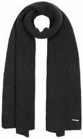 Stetson Scarf Merino Wool Black 9199304 1