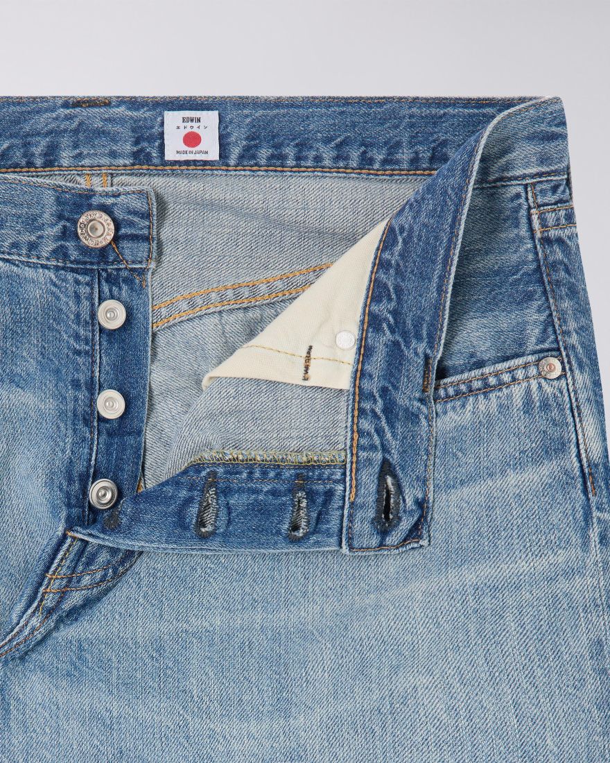 Edwin Made in Japan, REGULAR TAPERED JEANS - 10.5oz Kaihara Indigo Lightweight Red Selvage - I033516-015J