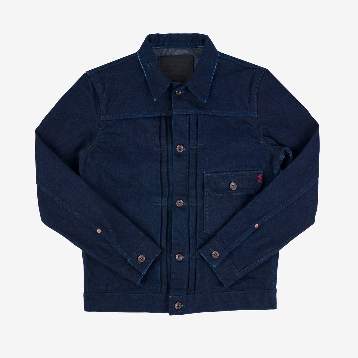 Iron Heart IHJ-140-IG 19oz Selvedge Denim Type I Jacket - Indigo/Grey