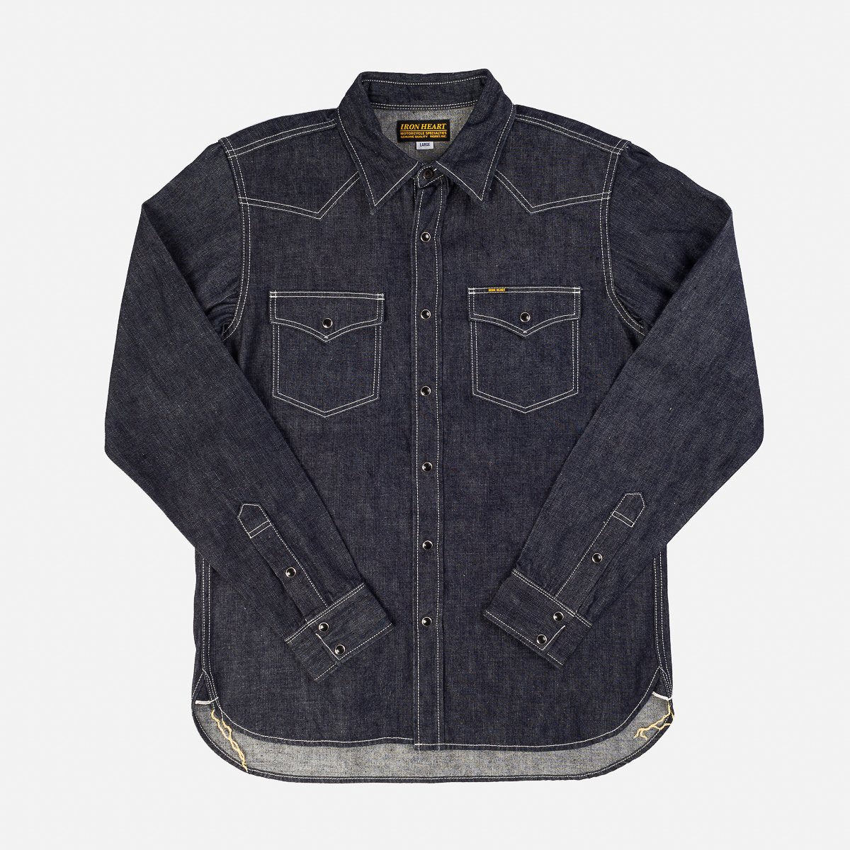 Iron Heart IHSH-320-IND 10oz Selvedge Denim Western Shirt