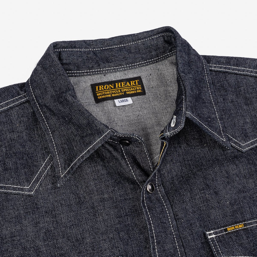 Iron Heart IHSH-320-IND 10oz Selvedge Denim Western Shirt