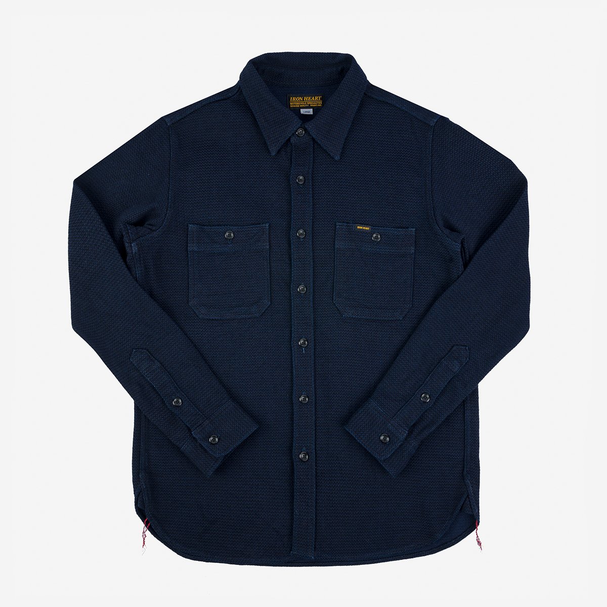 Iron Heart IHSH-380-IND 12oz Dobby Cloth Work Shirt - Indigo