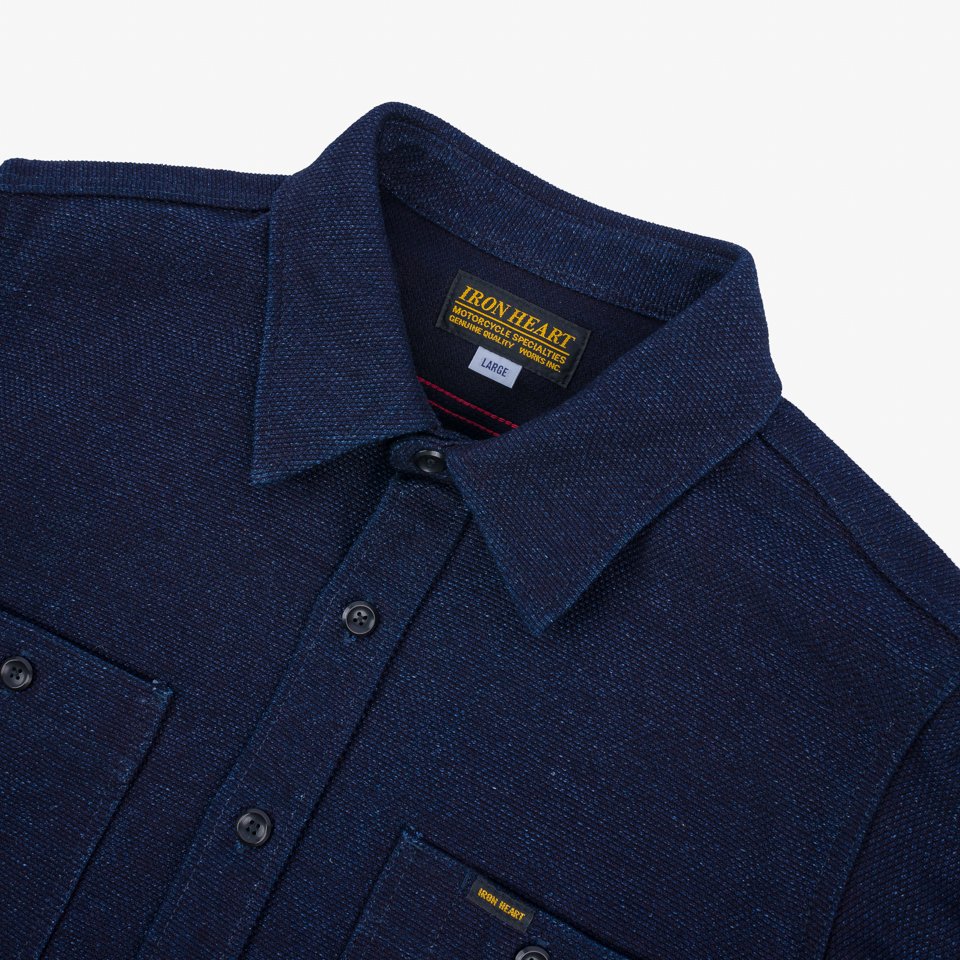 Iron Heart - IHSH-397-IND 21oz Sashiko Work Shirt - Indigo
