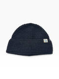 Merz b. Schwanen Sturdy Waffle Beanie Merino Dark Navy