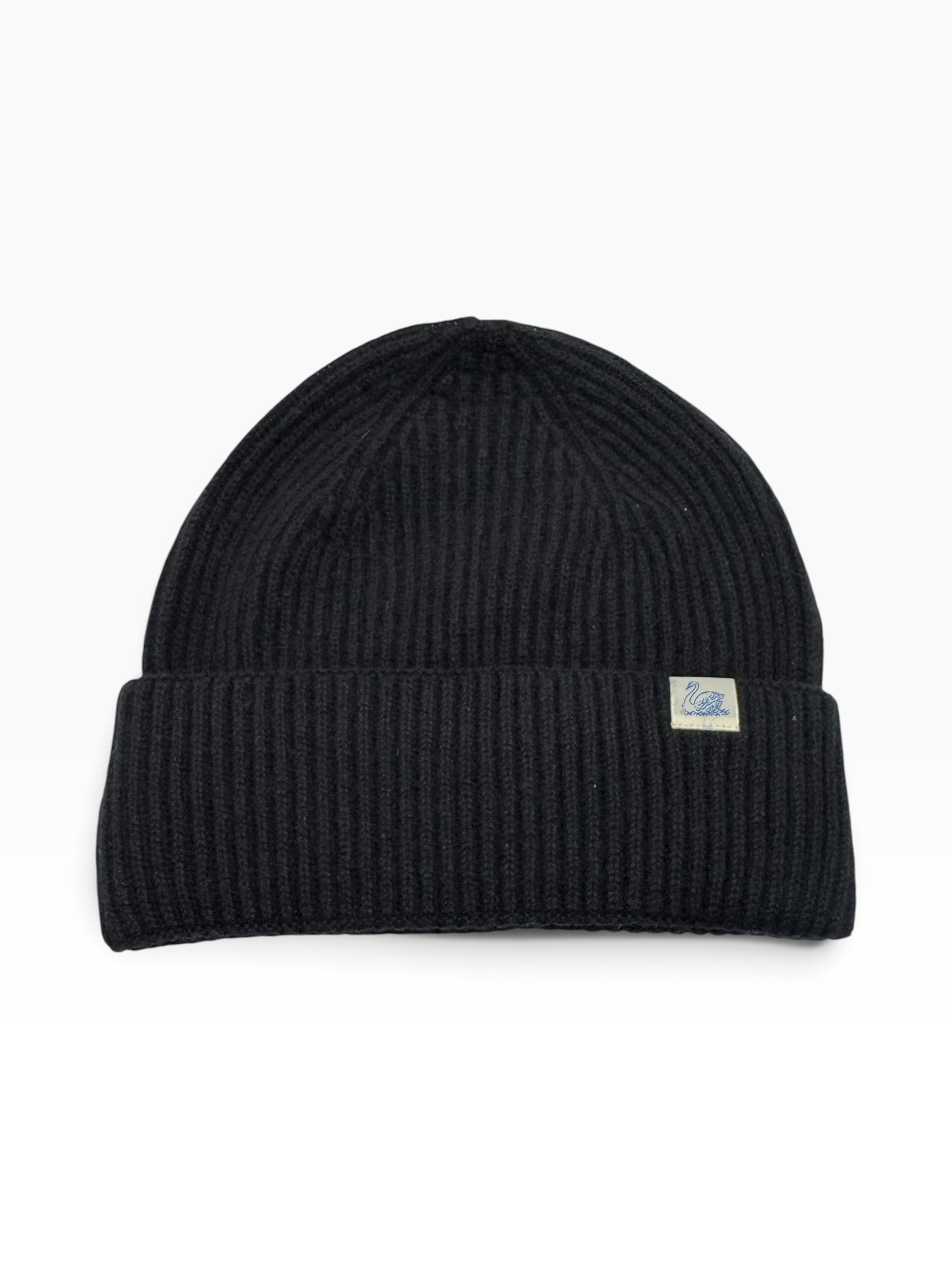 Merz b. Schwanen SKBN05 beanie, merino-silk-cashmere blend - Black