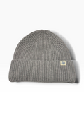 Merz b. Schwanen SKBN05 beanie, merino-silk-cashmere blend - Grey Mel.