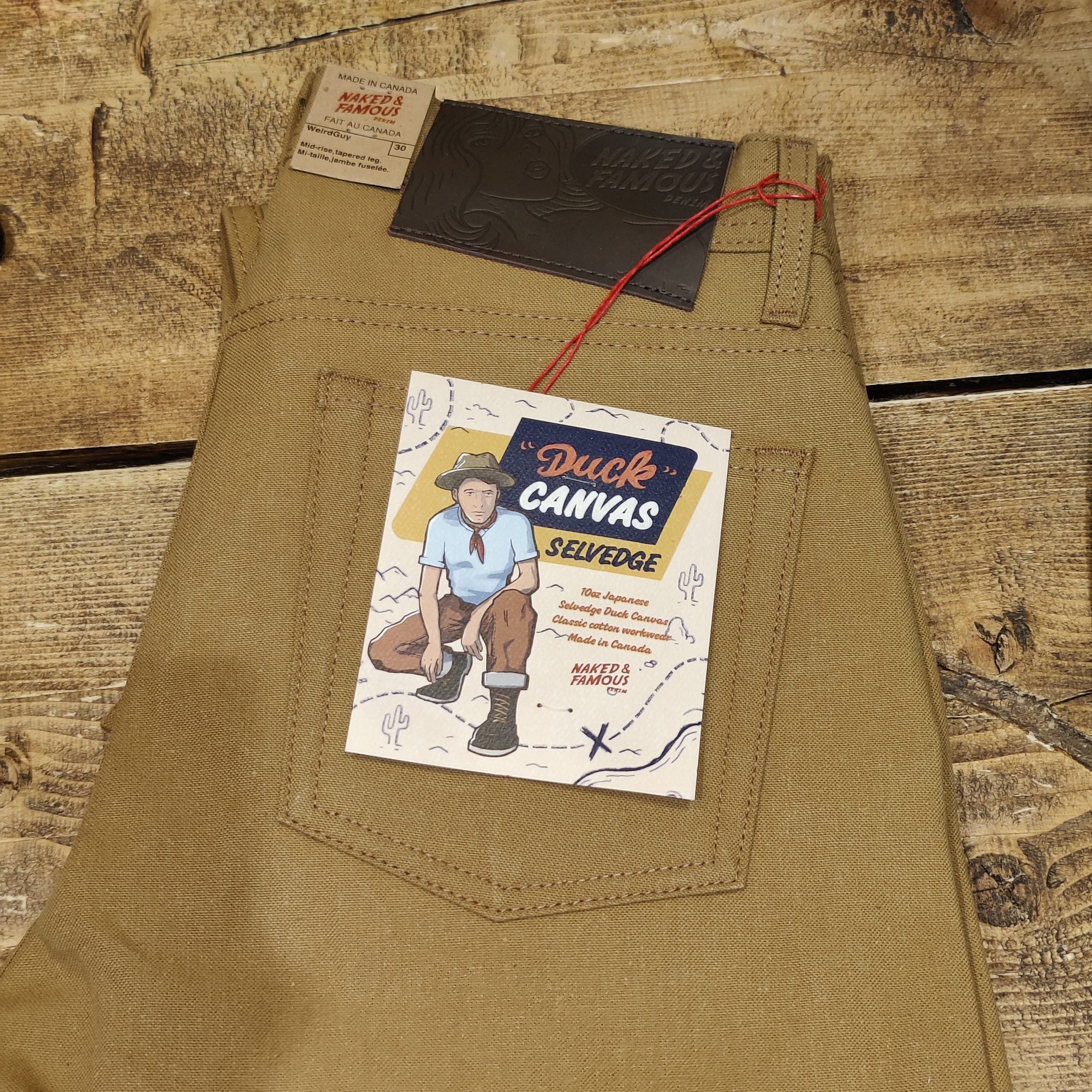 Naked and Famous Weird Guy Selvedge Duck Canvas