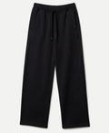 Merz b. Schwanen Authentic Fleece Straight Leg Cotton Sweatpants Black