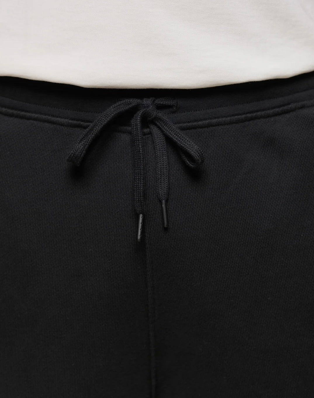 Merz b. Schwanen Authentic Fleece Straight Leg Cotton Sweatpants Black