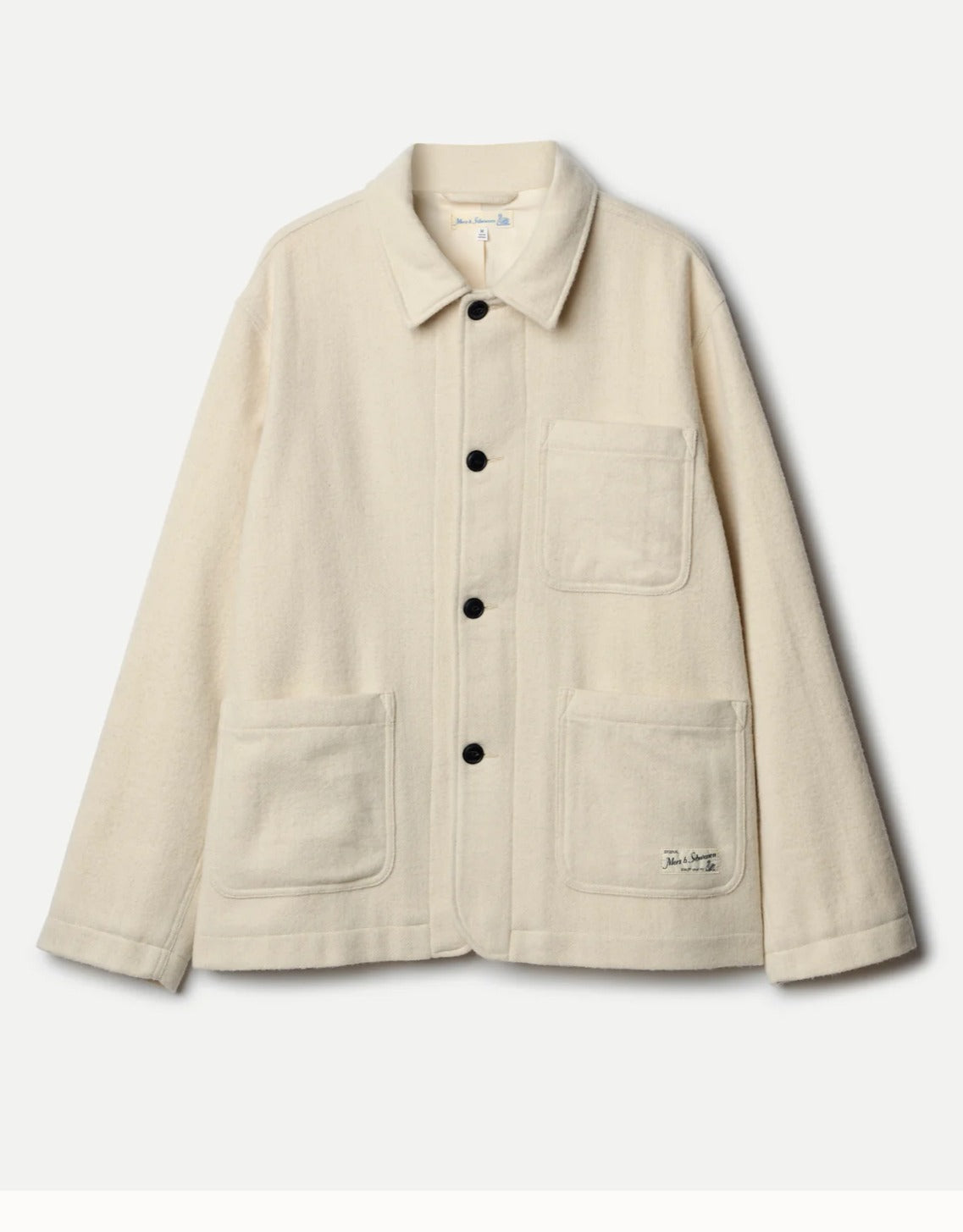 Merz b. Schwanen JKT08WO.02.3 Burel Wool Worker's Jacket - NATURE