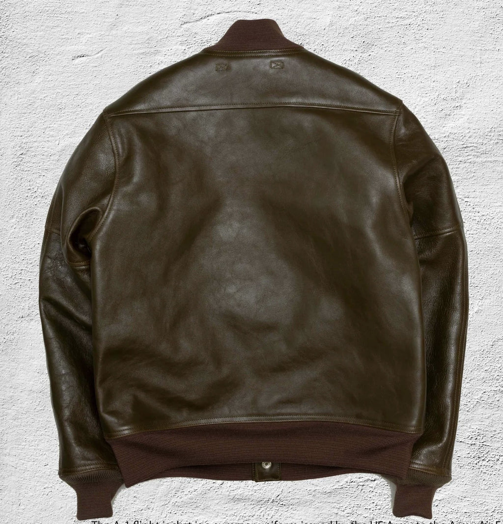 Double Helix TYPE N-1 DECK JACKET Horsehide - OLIVE