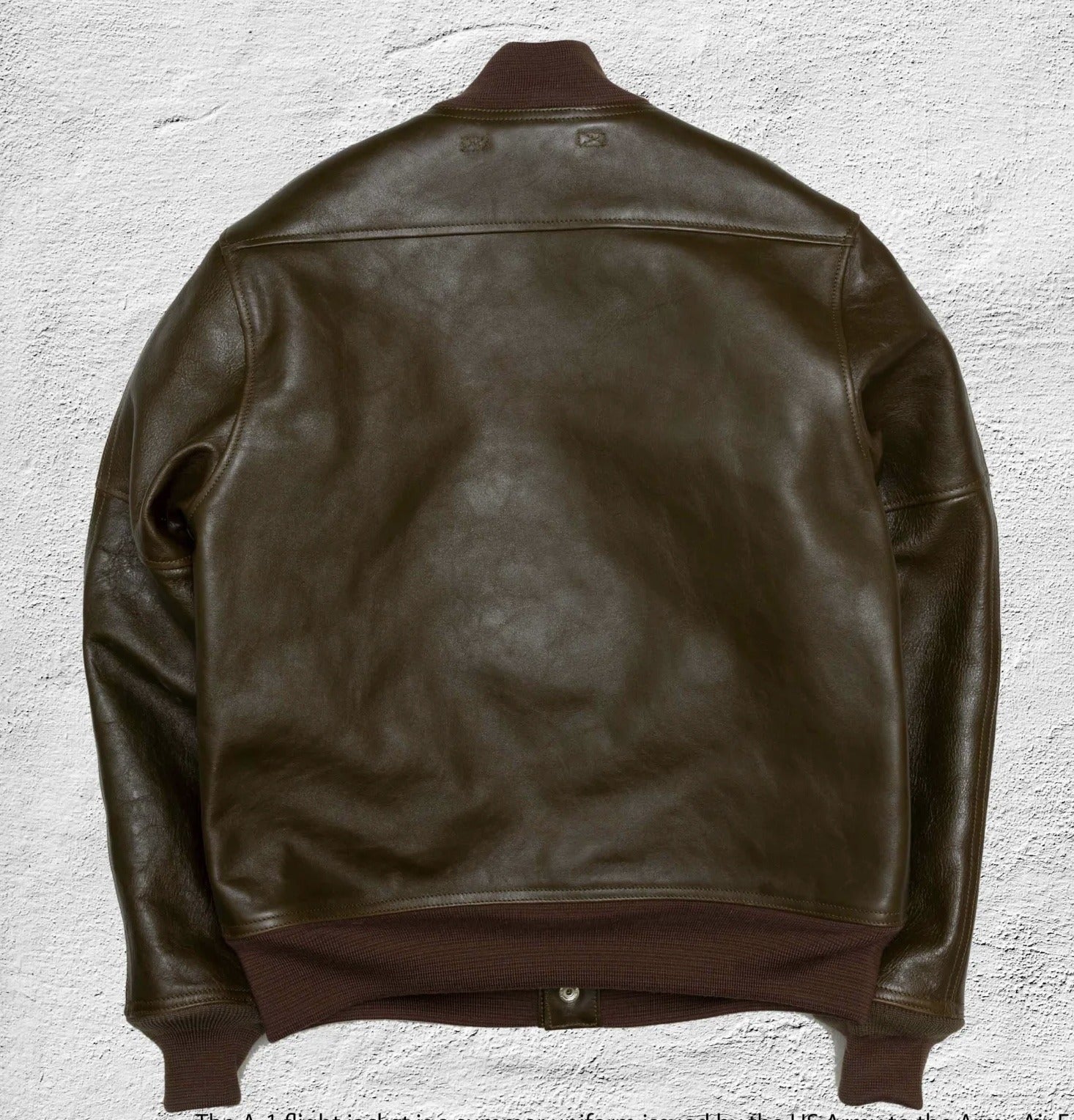 Double Helix TYPE N-1 DECK JACKET Horsehide - OLIVE