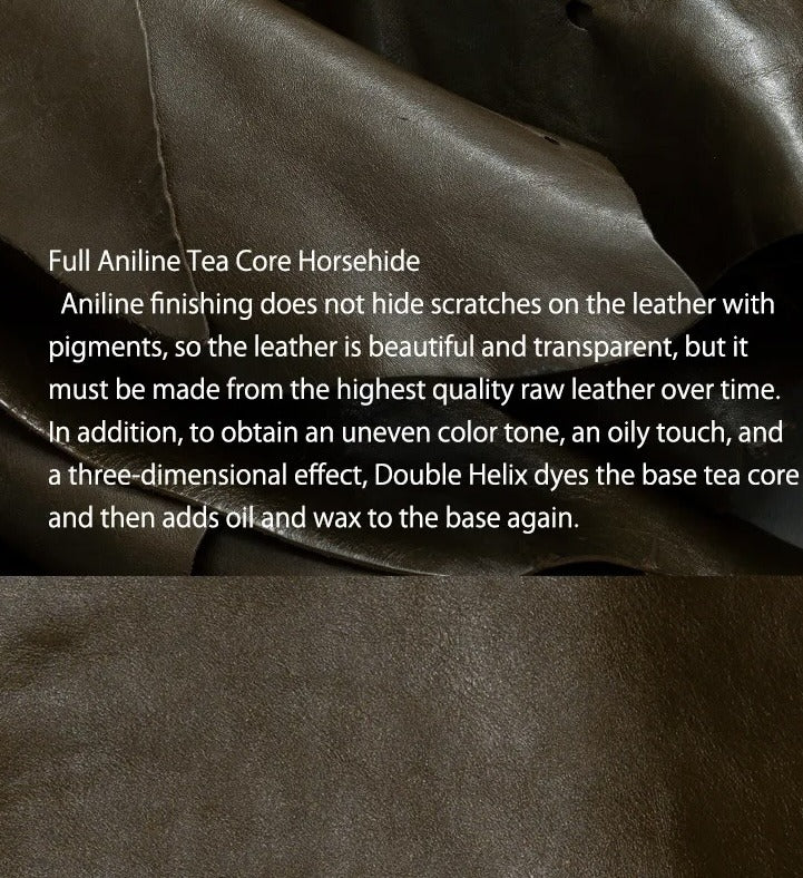 Double Helix TYPE N-1 DECK JACKET Horsehide - OLIVE