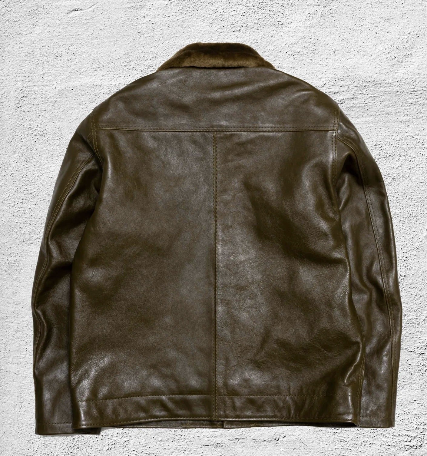 Double Helix TYPE N-1 DECK JACKET Horsehide - OLIVE