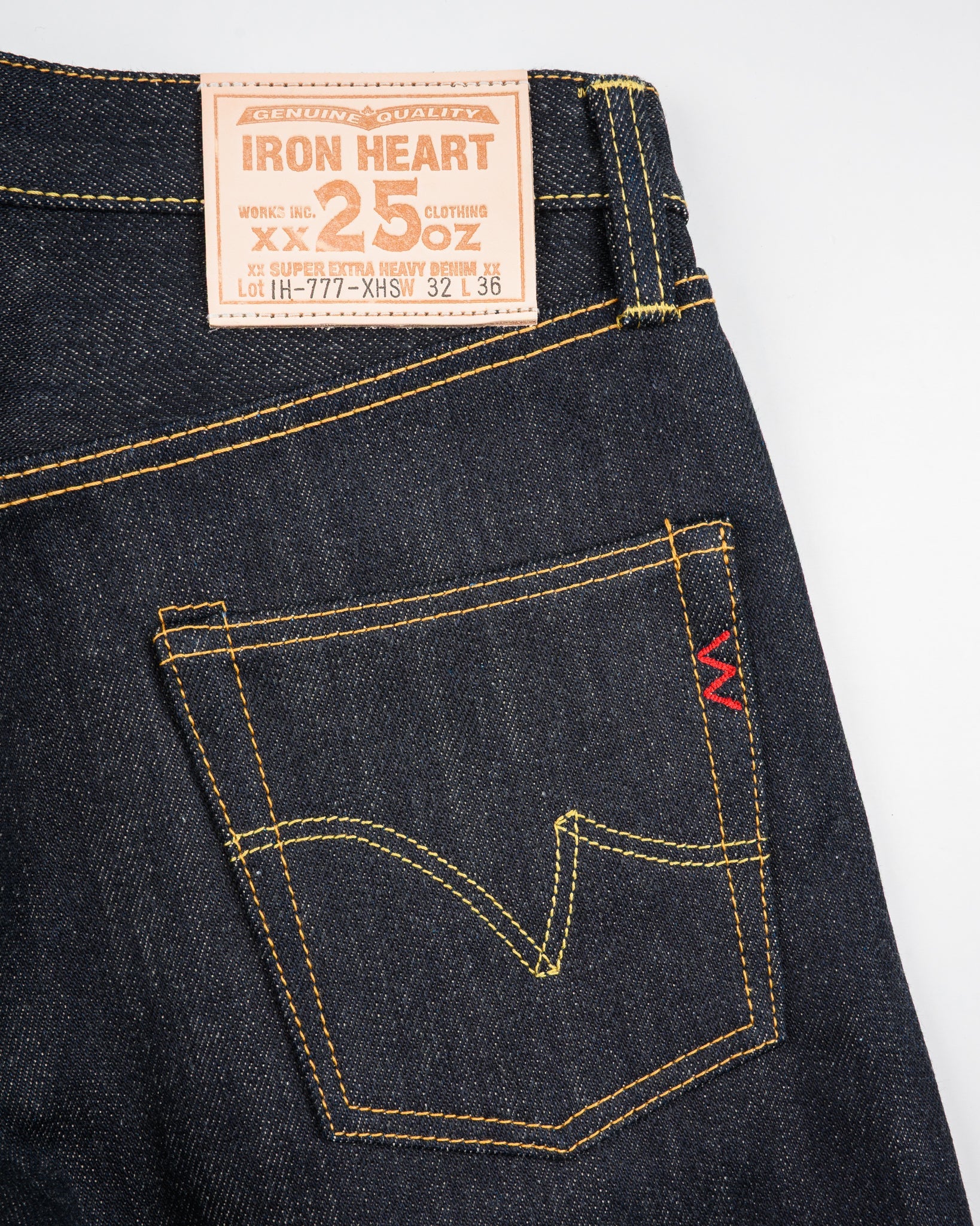 Iron Heart IH-777-XHS 25oz Selvedge Denim Slim Tapered