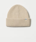 Merz b. Schwanen BEANIE, RIBBED STRUCTURE, MERINO CASHMERE BLEND - NATURE