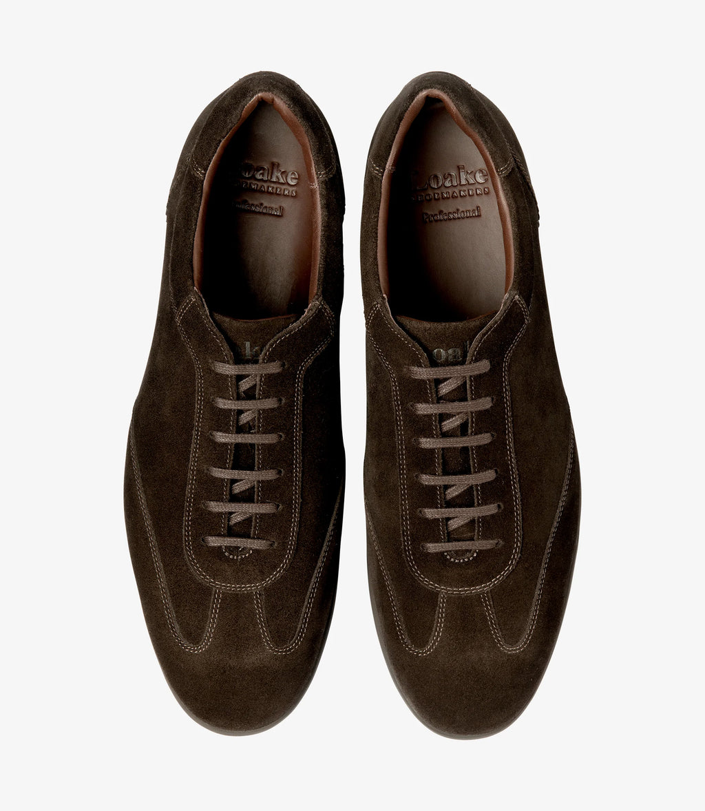 Loake Mayfair Sneaker Dark Brown Suede