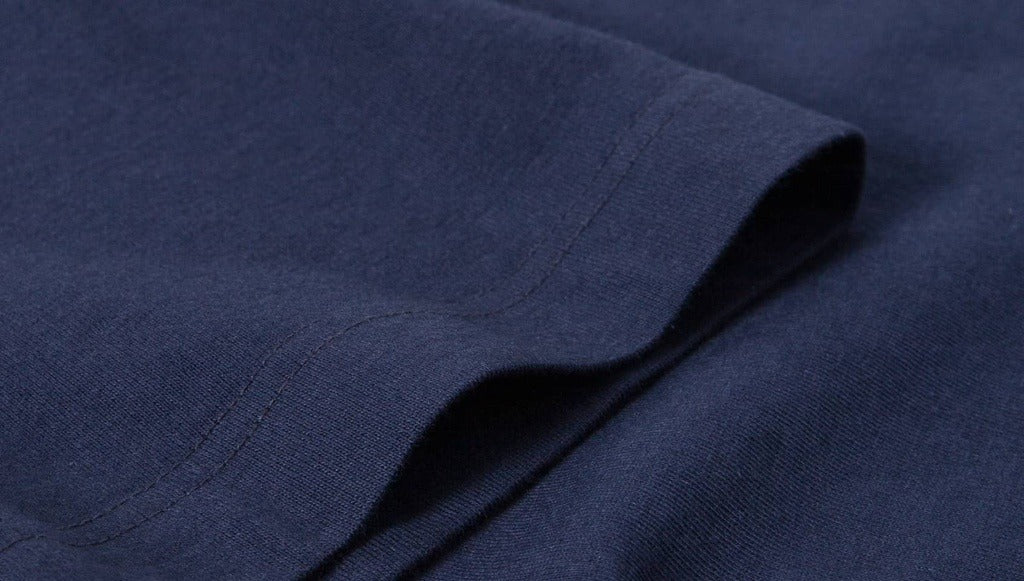 Merz b. Schwanen 1950S MEN’S LOOPWHEELED T-SHIRT, 5,5OZ, CLASSIC FIT - INK BLUE