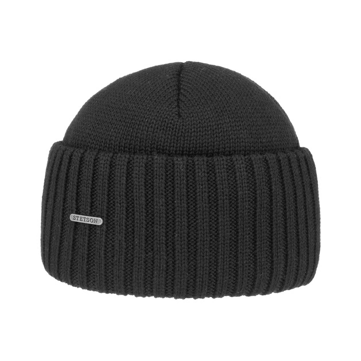 Stetson Northport Wool Beanie, Black 8519301 1