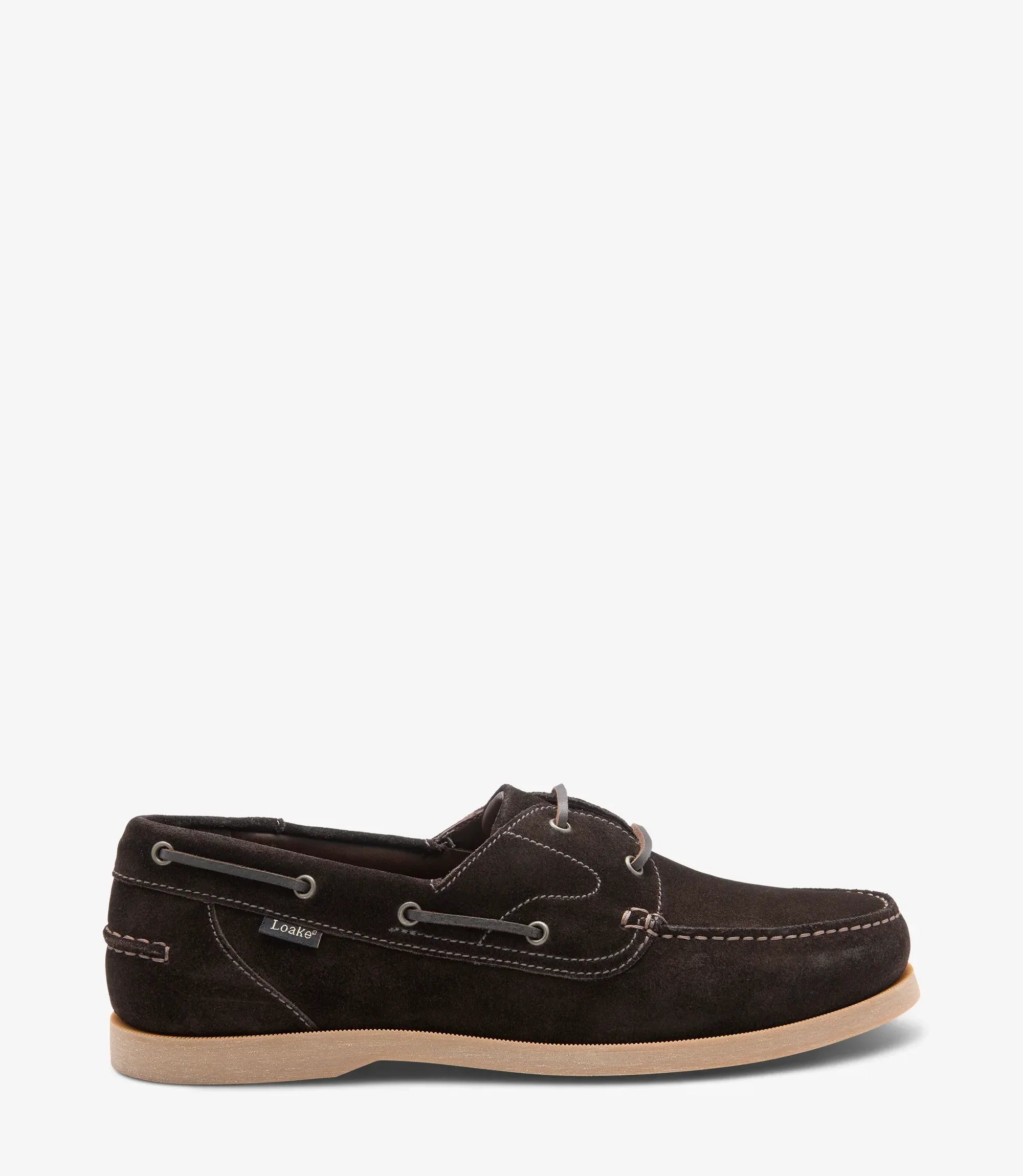 Loake Padstow Boat Shoe Brown Suede