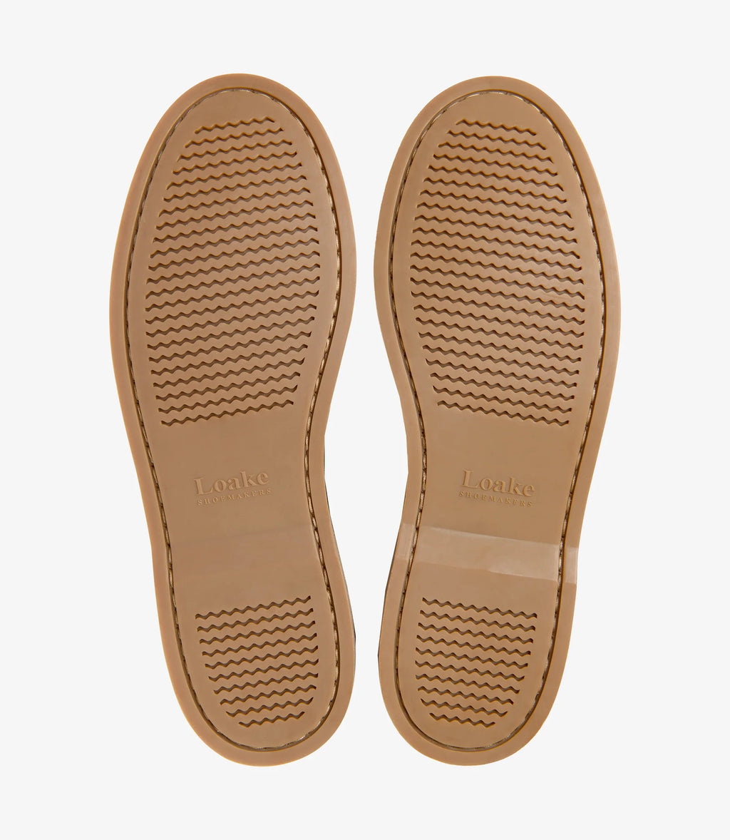 Loake Padstow Boat Shoe Brown Suede