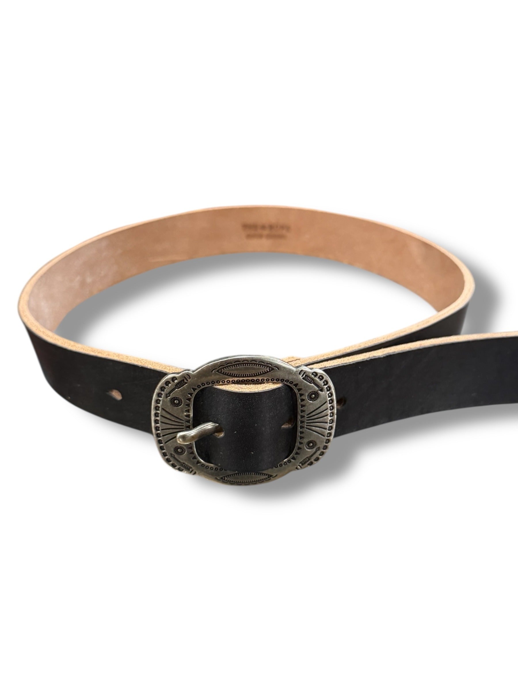 The Rope Thunderbird Belt Black Overdyed