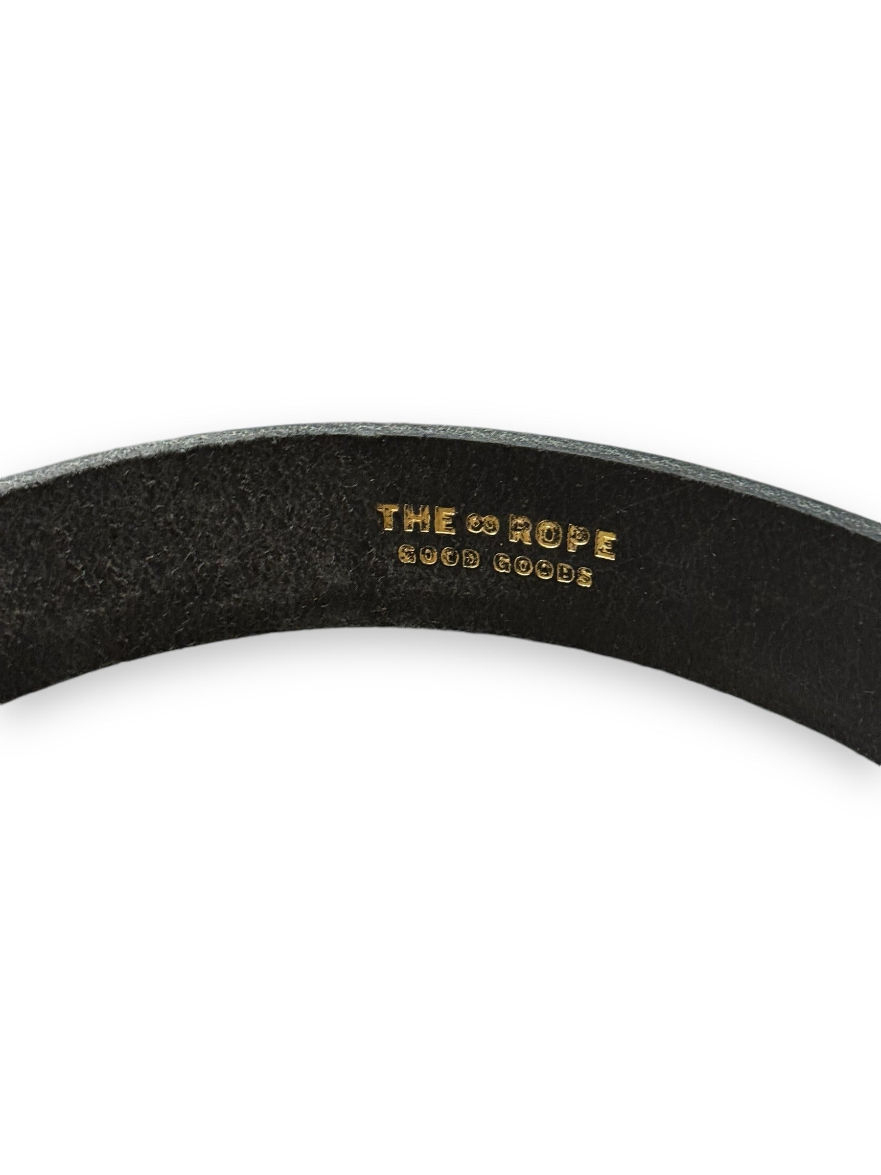 The Rope — Heavy Brass Buckle Belt Black