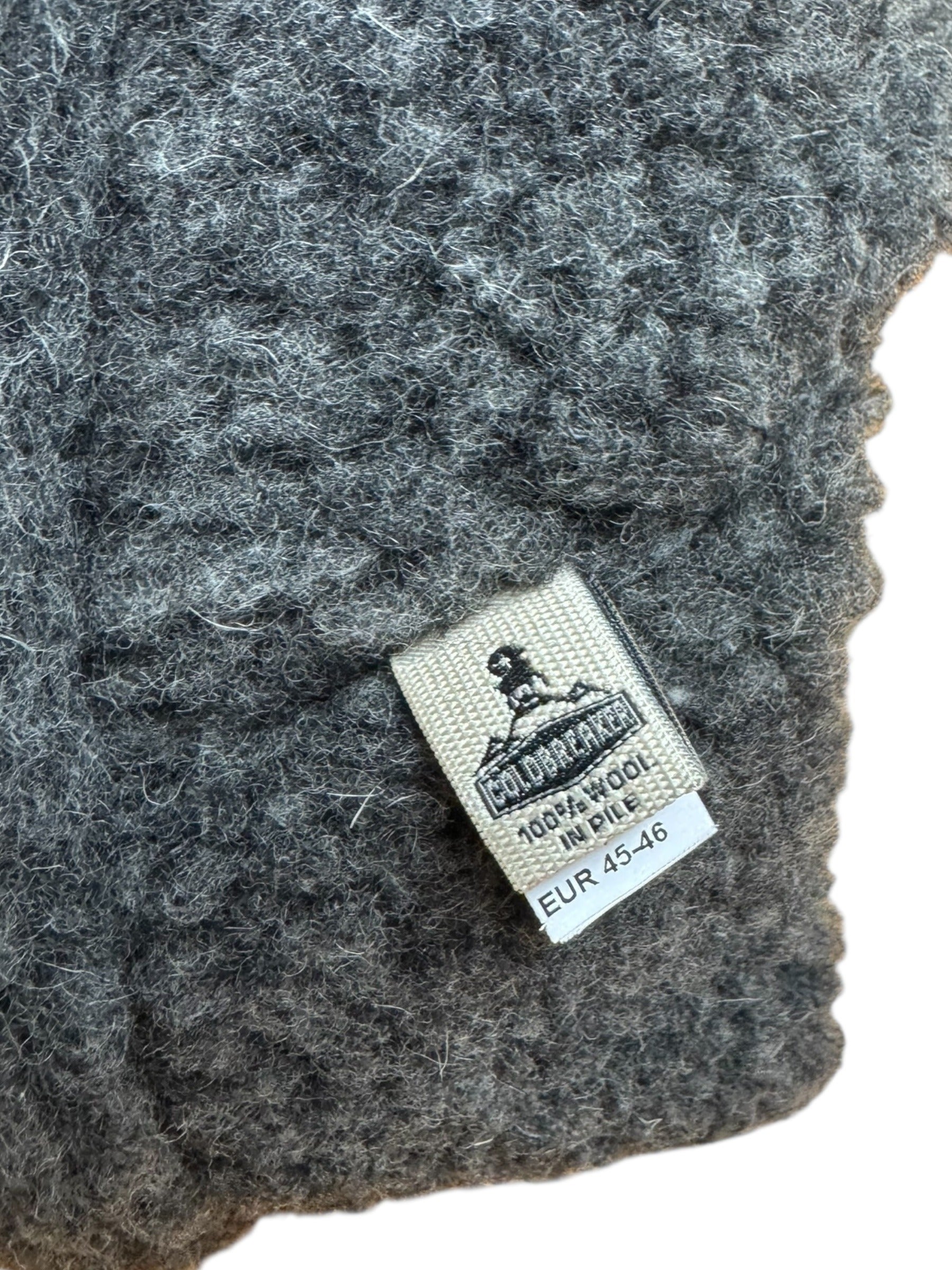 COLDBREAKER - Siberian Woolen Slippers - GREY/WHITE