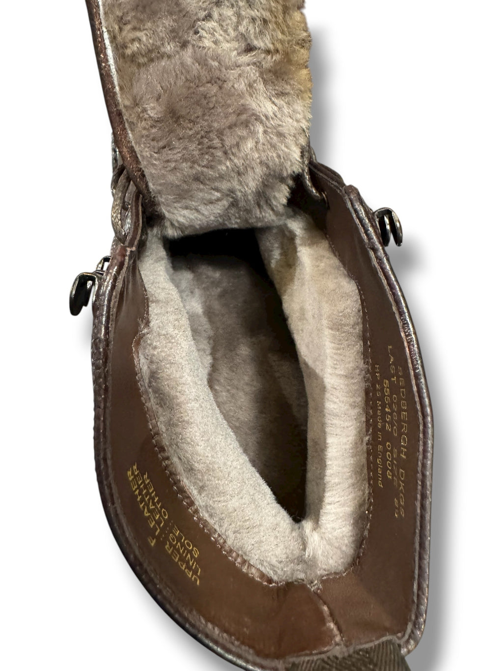 Loake 1880 Sedbergh, Dark Brown Grain - Fur Lined