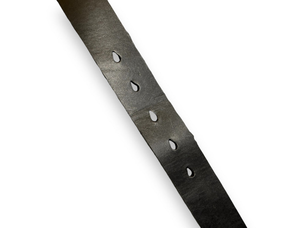 The Rope — Heavy Brass Buckle Belt Black