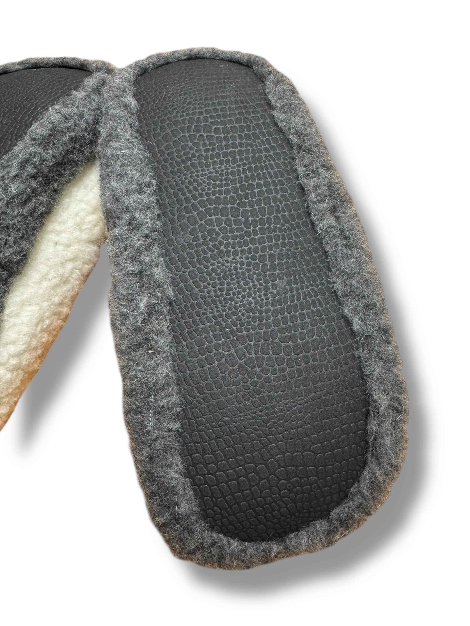 COLDBREAKER - Siberian Woolen Slippers - GREY/WHITE