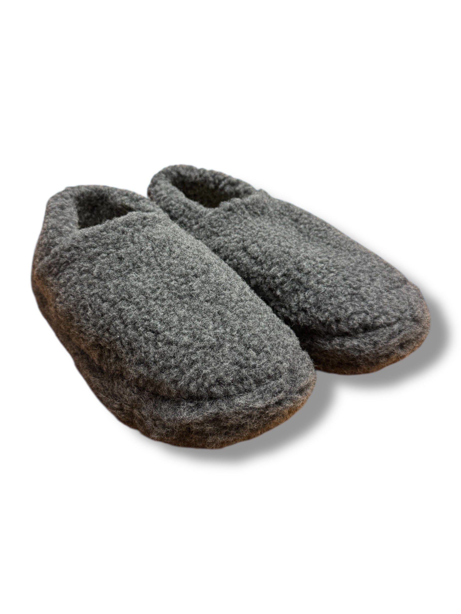 COLDBREAKER - Siberian Woolen Slippers - GREY/WHITE