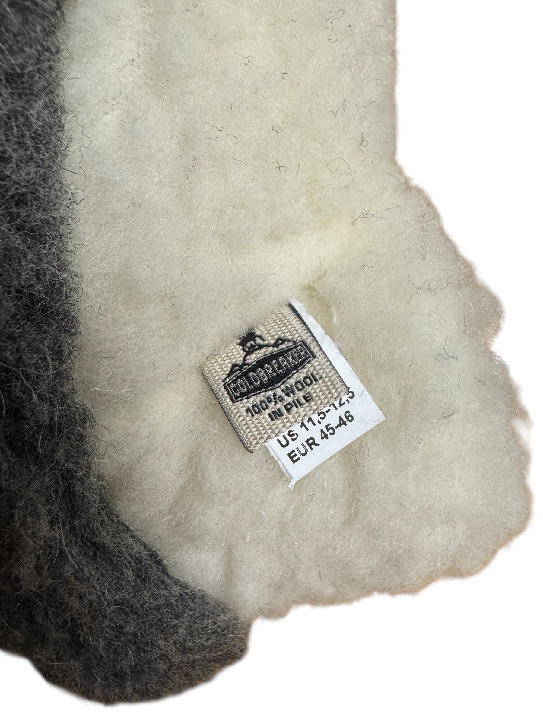 COLDBREAKER - Siberian Woolen Slippers - GREY/WHITE