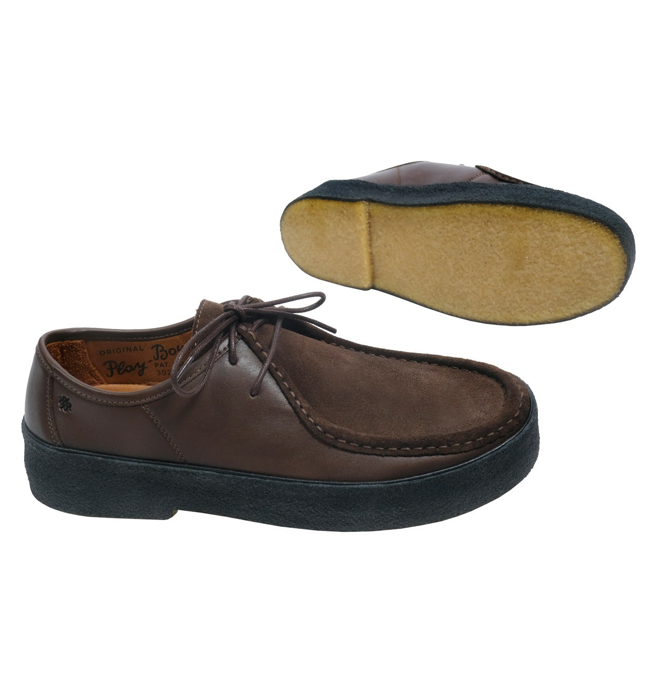 The Original Playboy - The Original Style 114 - Leather Suede Combi- Dark Brown