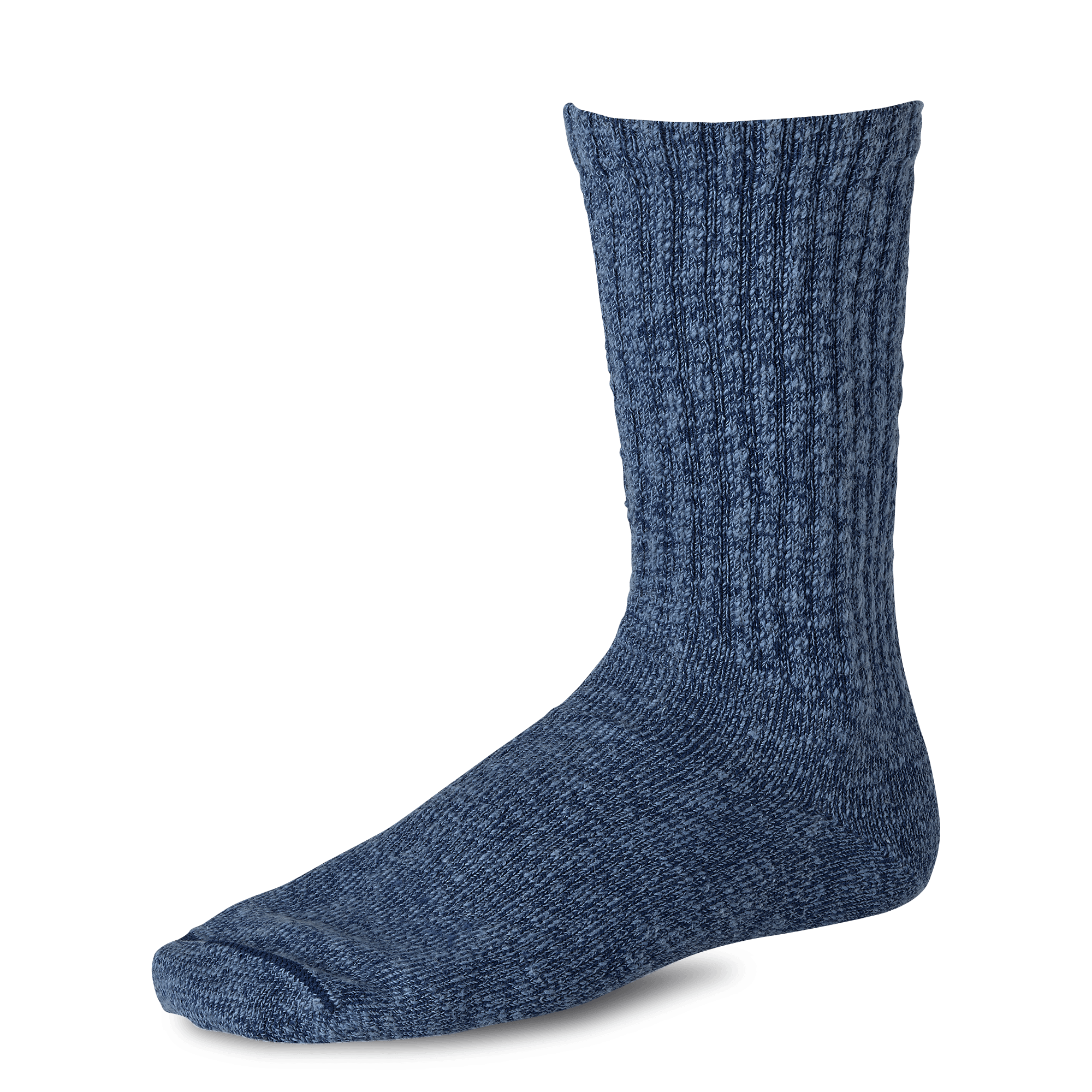Red Wing Cotton Ragg Overdyed Crew Sock, Navy/Blue