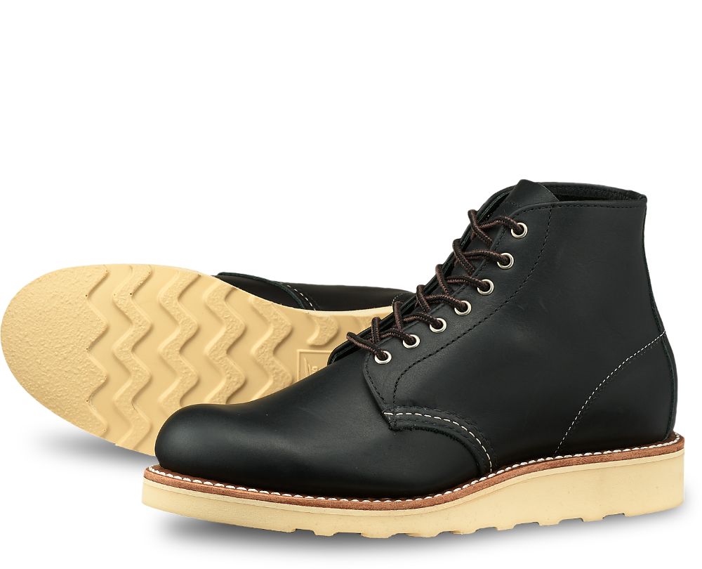 Red Wing 3450 Women`s 6-inch Round Toe, Black - ONLINE ONLY!