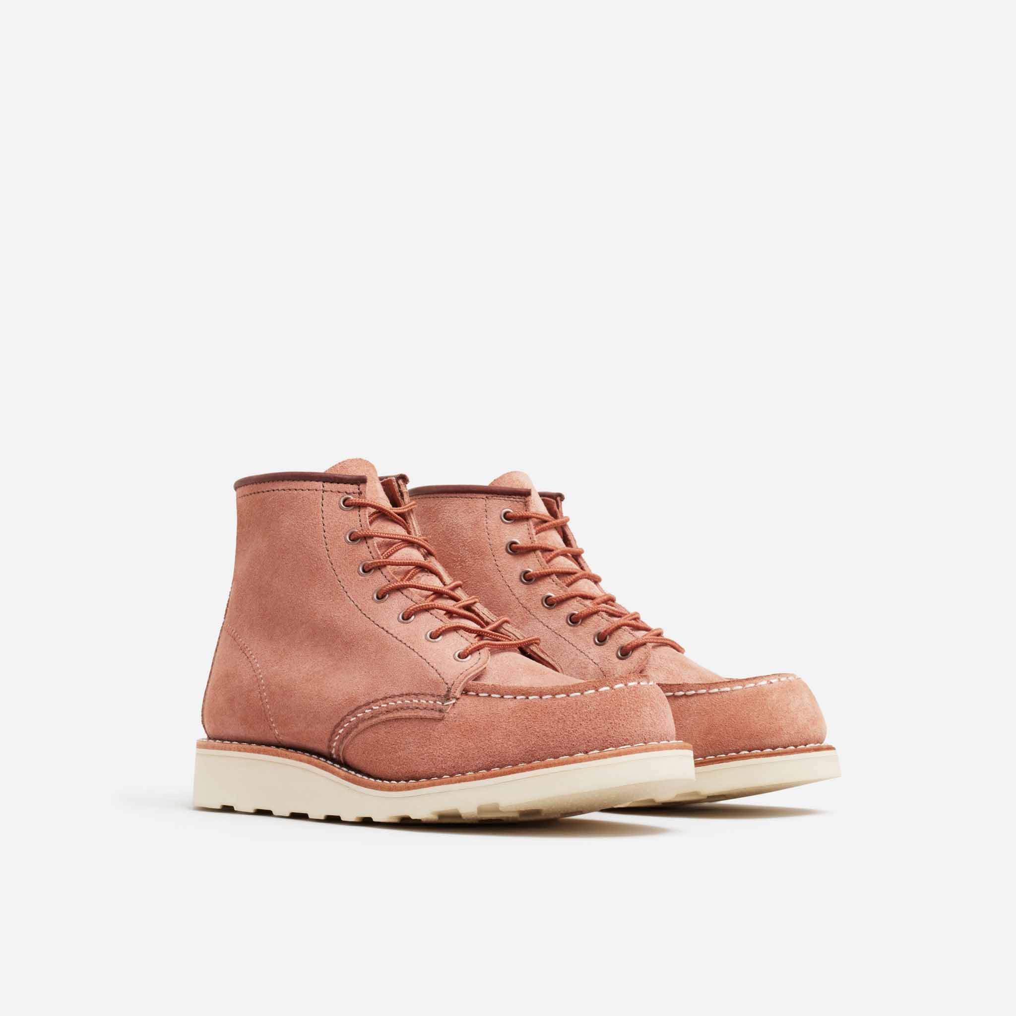 Red Wing Womens 3319 6'' Moc Toe Dusty Rose Abilene