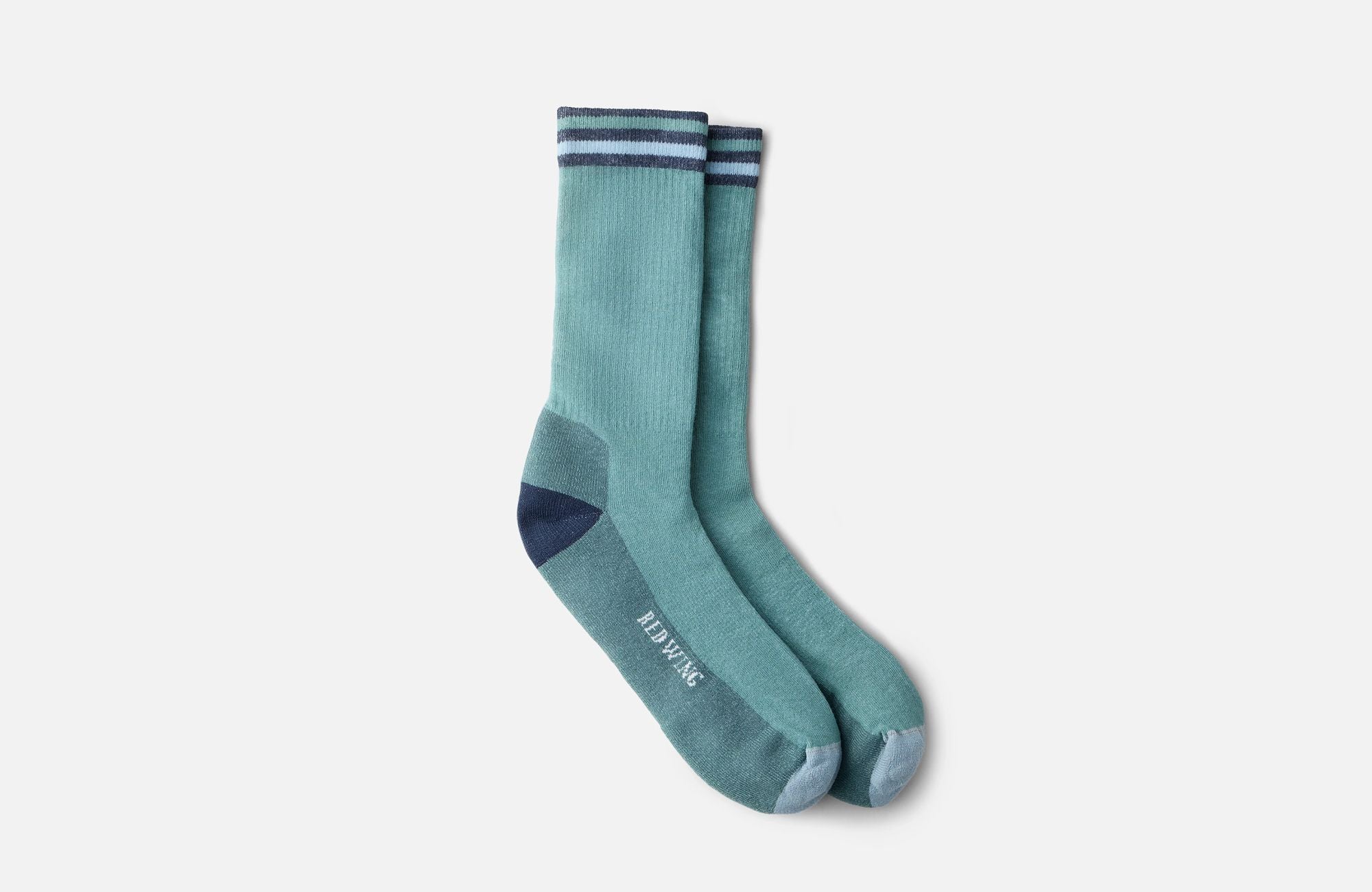 Red Wing Vintage Stripe Cotton Blend Crew -  Sea Pine/Carbon Navy/Steel Blue