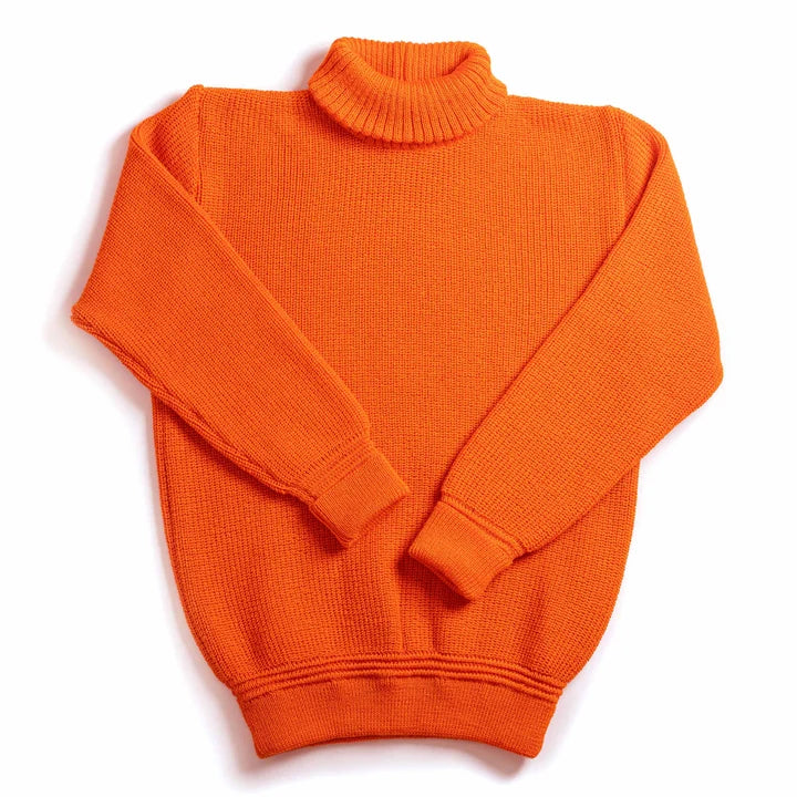 Heimat Textil U Boat Rollneck - Virgin Wool Rescue Orange