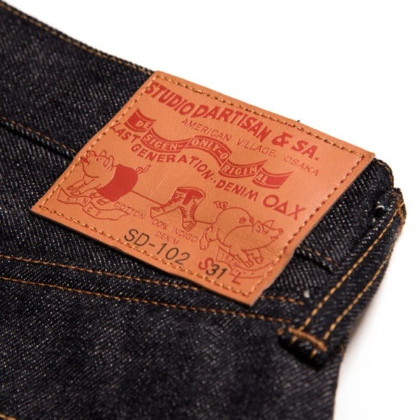 Studio D'Artisan SD102-CB 15oz Cinch-back jeans loose straight(Rinsed)