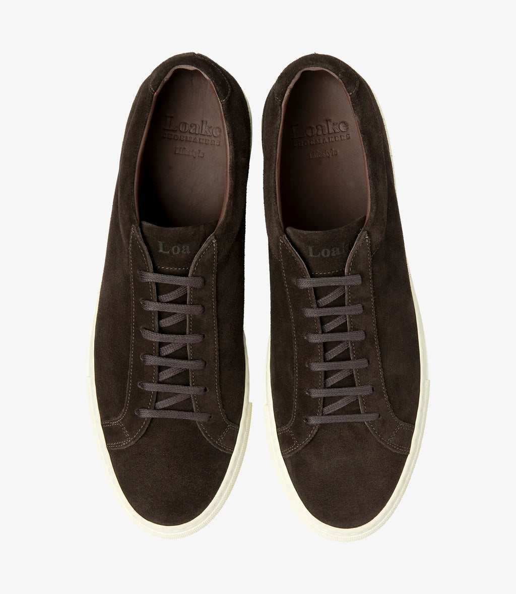 Loake Sprint Sneaker Dark Brown Suede