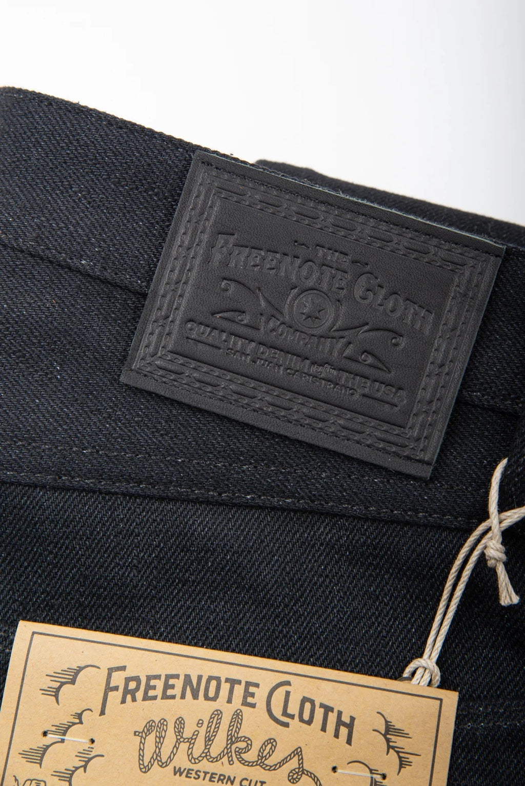 Freenote Cloth - wilkes western 17 ounce black denim