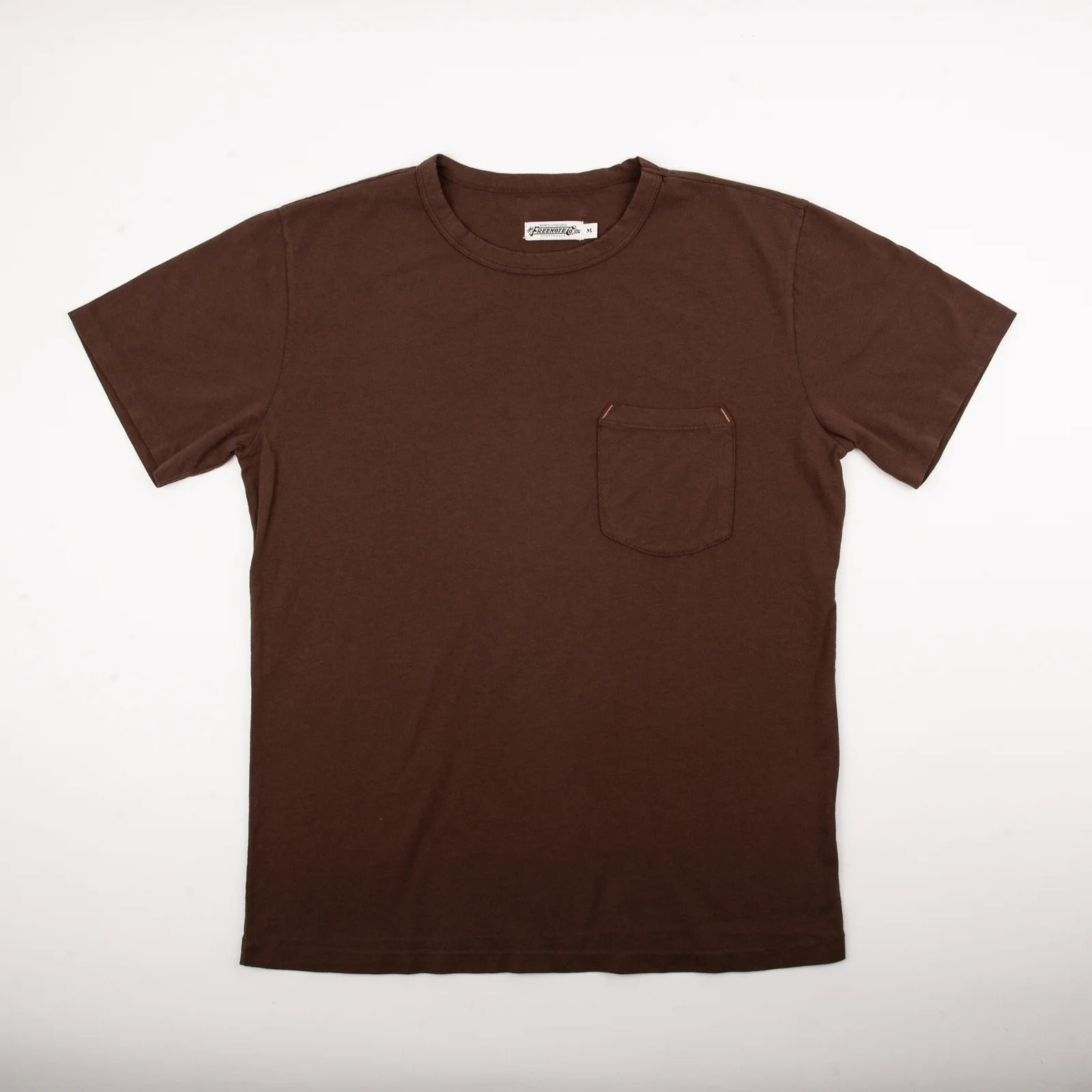Freenote Cloth 9 Ounce Pocket T-Shirt Chocolate