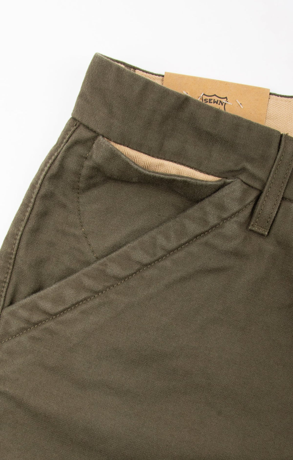 Freenote Cloth – Workers Chino Slim Straight Fit 14 Ounce Slub Olive